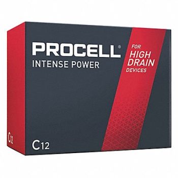DURACELL PROCELL Battery C Premium 1.5DVC PK12, 55EC96