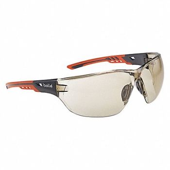 BOLLE SAFETY Safety Glasses Anti-Fog Coating Amber PR, 55ED82