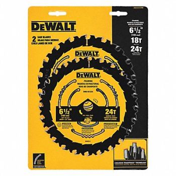 DEWALT Circular Saw Blade Blade Dia 6-1/2 in., 55EF19