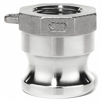 USA SEALING Cam and Groove Adapter 4 304 SS, 743P25