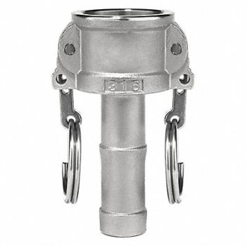 USA SEALING Cam and Groove Coupling 4 304 SS, 743P39