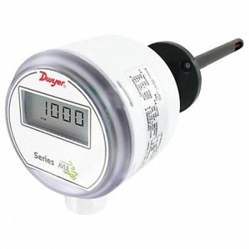 DWYER Air Velocity Transmitter LCD 15/32 Dia, 55EH63