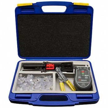 TRIPLETT Crimper and Connector Kit 12-1/2 L, 55EK51