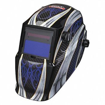 LINCOLN ELECTRIC Welding Helmet Auto-Darkening Blk/Grn, 55EL85