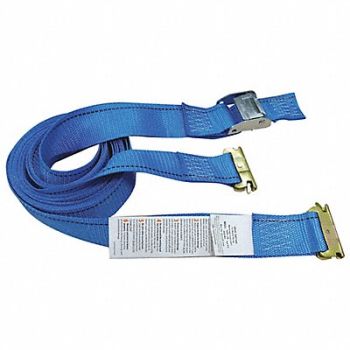 GRAINGER APPROVED Tie Down Strap Cam Buckle 20 ft L PK7, 55ET76