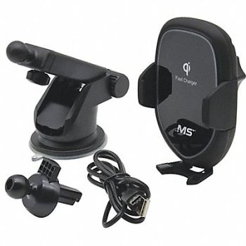 MOBILESPEC Wireless Charging Mount Black, 55FA22