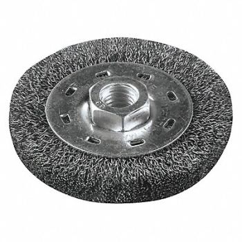 MAKITA Wire Wheel Brush Crimped Arbor Hole, 55FC76
