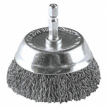 MAKITA Cup Brush Crimped Wire 1/64 Brush Dia, 55FD06