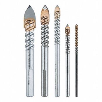 MAKITA Glass and Tile Drill Bit Set Uncoated, 55FD30