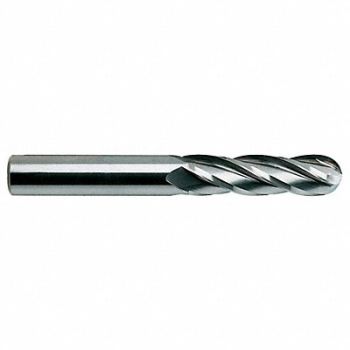 YG-1 TOOL COMPANY Ball End Mill Single End Carbide, 55HF60
