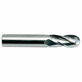 YG-1 TOOL COMPANY Ball End Mill Single End Carbide, 55HF58
