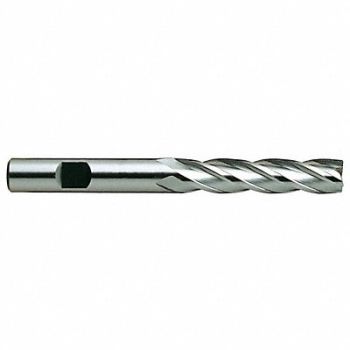 YG-1 TOOL COMPANY Square End Mill Single End 3/8 HSS, 55GH98