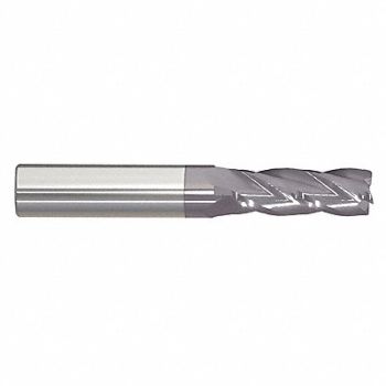 GRAINGER APPROVED Sq. End Mill Single End Carb 1/2, 55HG08