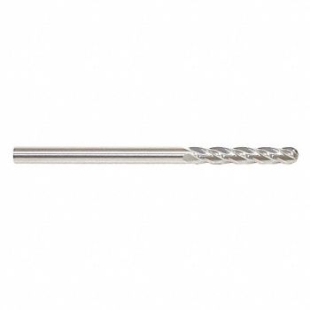GRAINGER APPROVED Ball End Mill Single End 3/4 Carbide, 55HG14