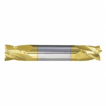 GRAINGER APPROVED Sq. End Mill Double End Carb 7/16, 55HG54