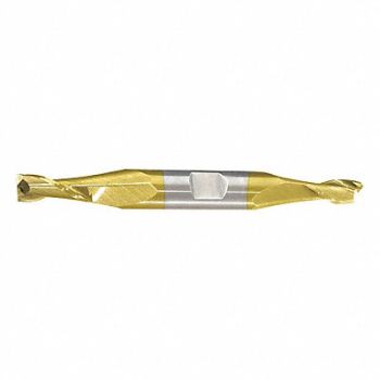GRAINGER APPROVED Sq. End Mill Double End Carb 3/8, 55HG56