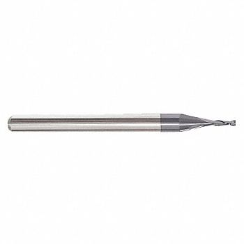GRAINGER APPROVED Sq. End Mill Single End Carb 1/64, 55HG98
