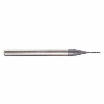 GRAINGER APPROVED Ball End Mill Single End 3/32 Carbide, 55HH93