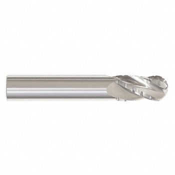 GRAINGER APPROVED Ball End Mill Single End 3/4 Carbide, 55HL04