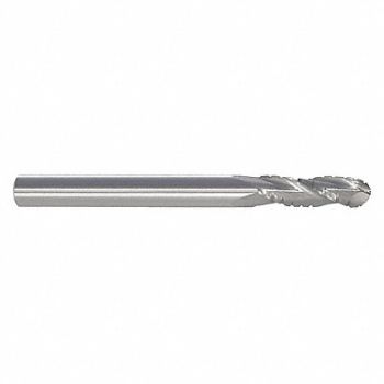 GRAINGER APPROVED Ball End Mill Single End 5/8 Carbide, 55HL42