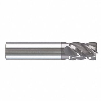 GRAINGER APPROVED Sq. End Mill Single End Carb 3/4, 55HL61