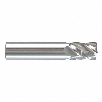 GRAINGER APPROVED Cor Rad End Mill 3/4 Carb 0 rad, 55HR88