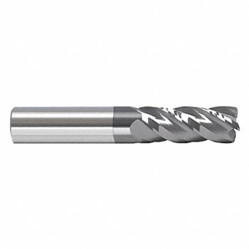 GRAINGER APPROVED Cor Rad End Mill 1 Carb 0 rad, 55HT66