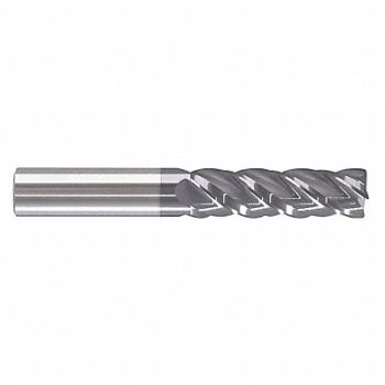 GRAINGER APPROVED Cor Rad End Mill 1 Carb 0 rad, 55HT86