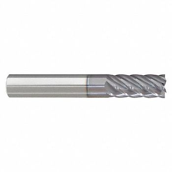 GRAINGER APPROVED Cor Rad End Mill 5/8 Carb 0 rad, 55HU20