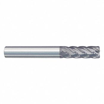 GRAINGER APPROVED Cor Rad End Mill 3/8 Carb 0 rad, 55HX04