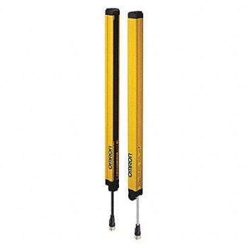 OMRON Light Curtain 24VDC Yellow Aluminum, 55JA77