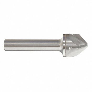 GRAINGER APPROVED Countersink 3 Flutes Carbide 3-1/2 L, 55JD55