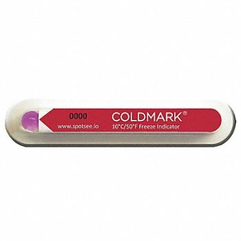 COLDMARK Temperature Indicator Label Freeze PK100, 55JG17