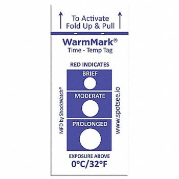 WARMMARK Temperature Indicator Label Heat PK100, 55JG19