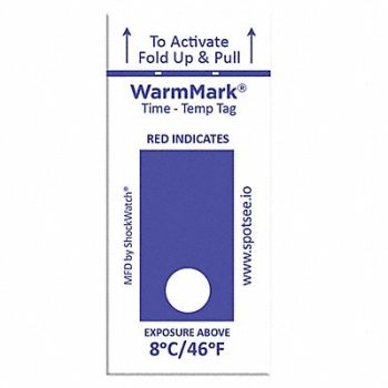 WARMMARK Temperature Indicator Label Heat PK100, 55JG22