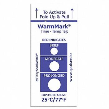 WARMMARK Temperature Indicator Label Heat PK100, 55JG26