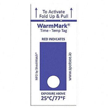 WARMMARK Temperature Indicator Label Heat PK100, 55JG27