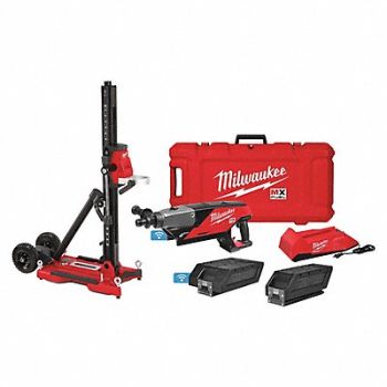 MILWAUKEE Coring Drill Kit 55.6 lb 1 550 RPM, 55JL68