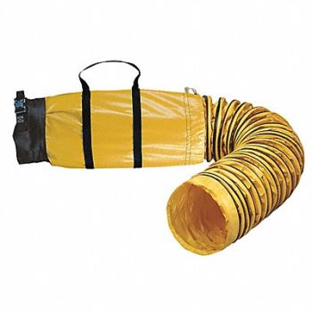 ALLEGRO Ventilation Duct Black/Yellow 25 ft L, 55JR18