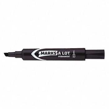 AVERY Permanent Marker Black Chisel Tip PK12, 55JR65