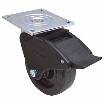 GRAINGER APPROVED Standard Plate Caster Wheel 6 Dia, 55KC05