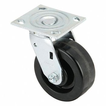 GRAINGER APPROVED Standard Plate Caster Wheel 5 Dia, 55KC24