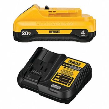 DEWALT Battery and Charger (1) 4.0 Ah Li-Ion, 55KE72
