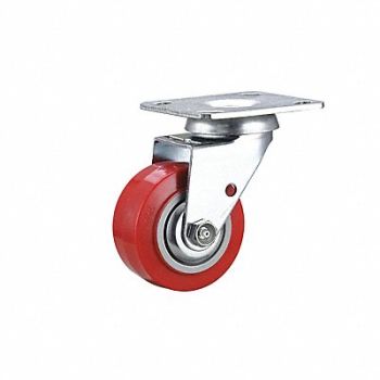 GRAINGER APPROVED Standard Plate Caster 4 Wheel Dia, 55KJ60