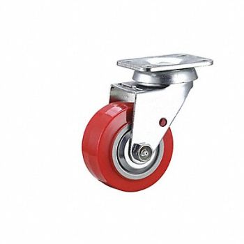 GRAINGER APPROVED Standard Plate Caster 4 Wheel Dia, 55KJ63