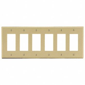 HUBBELL Rocker Wall Plate Ivory, 55KT90