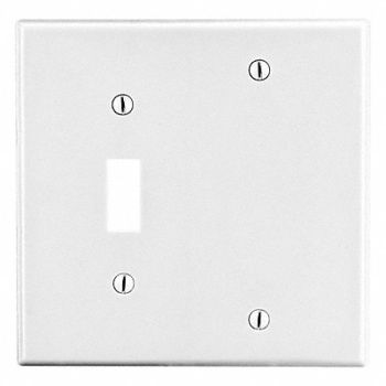 HUBBELL TglSwch/BlankWllPlt Std Wht 2Gng SmthStn, 55KT94