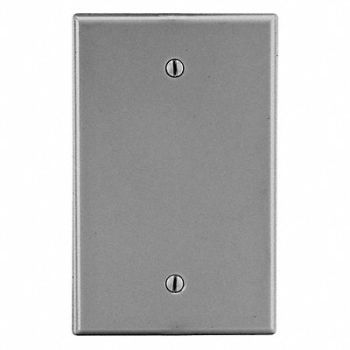 HUBBELL BlnkBxMntWllPlt Stnd Gray 1Gng Smth Stn, 55KT96
