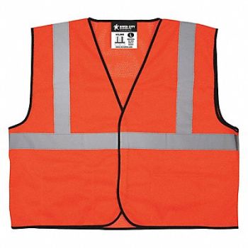 MCR SAFETY K2282 High Visibility Vest XL Size Unisex, 55KY03