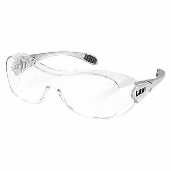 MCR SAFETY Safety Glass Clear Lens Frameless, 55KY58